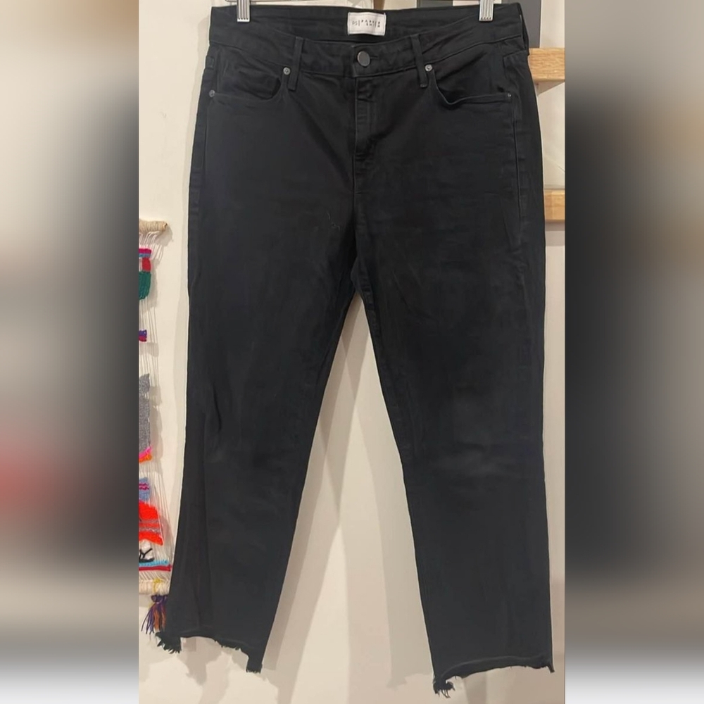 ParkerSmith Cropped Stright-leg Jeans Black 2067HA